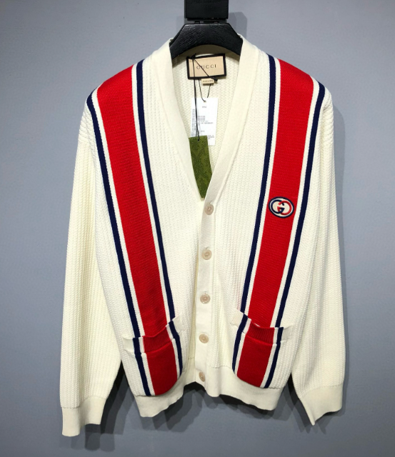 Gucci Vintage-Inspired Striped Cardigan