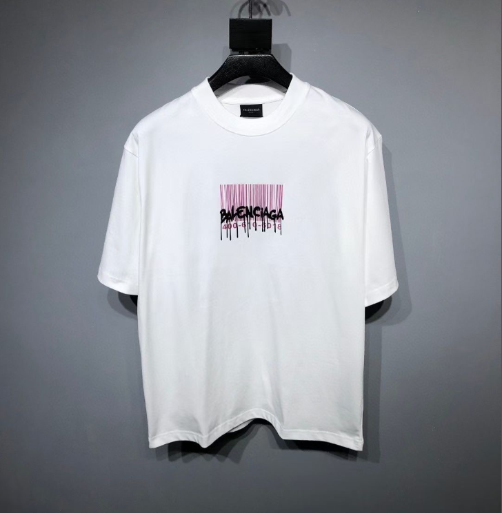 Balenciaga Barcode Graphic T-Shirt – White
