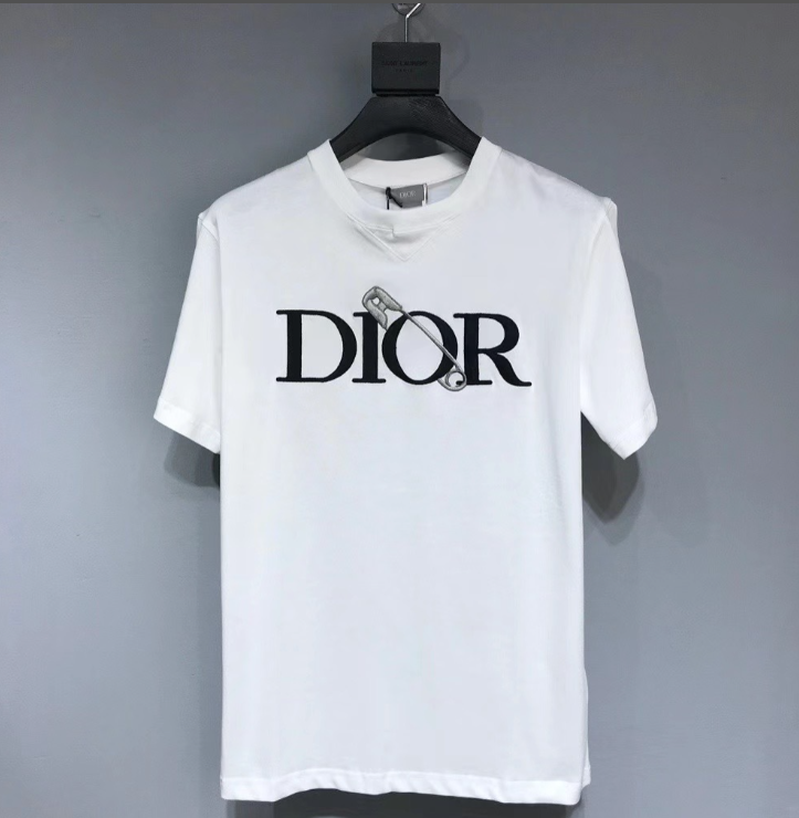 Dior Safety Pin Logo T-Shirt – White