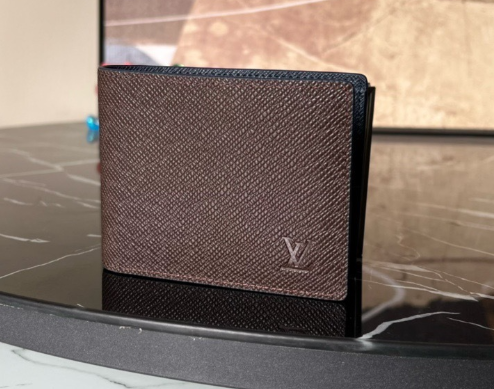 Louis Vuitton Taiga Leather Wallet – Brown