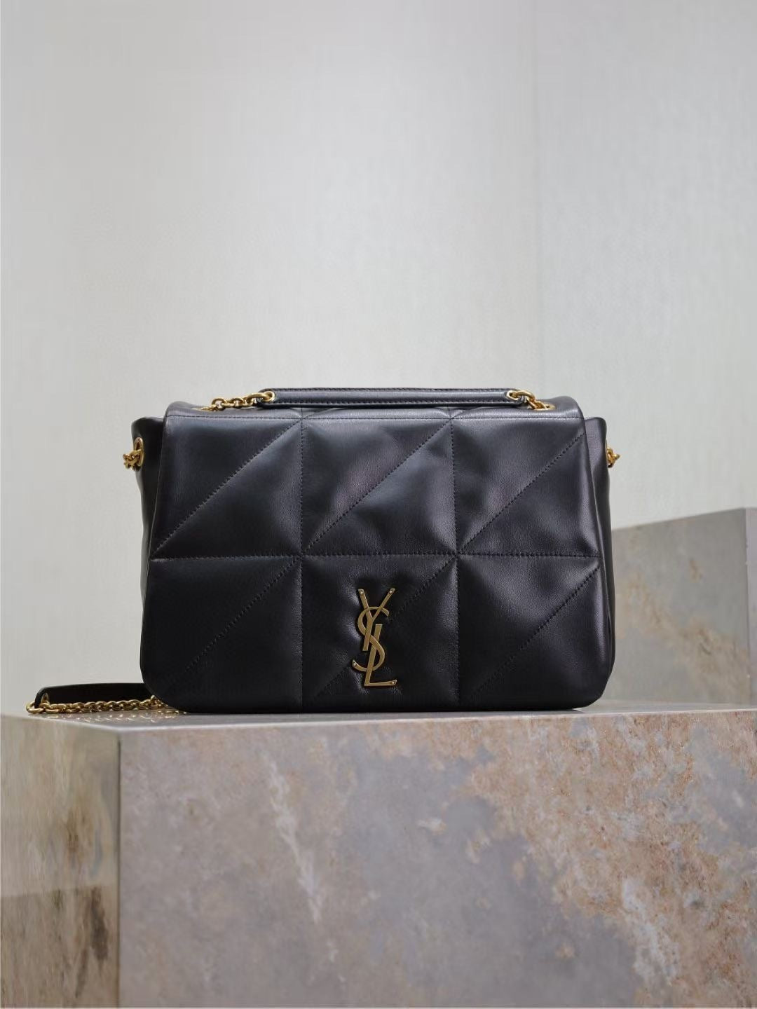 Saint Laurent Loulou Bag (Medium, Black Quilted Leather)