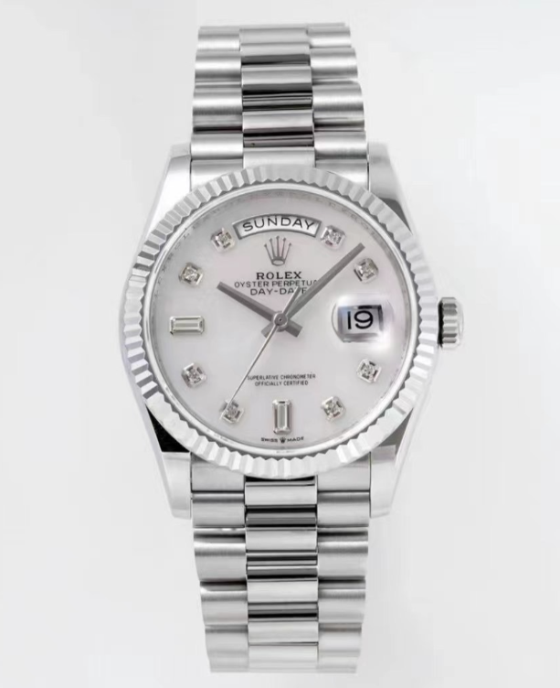 Rolex Day-Date 40 White Gold Mother of Pearl Dial