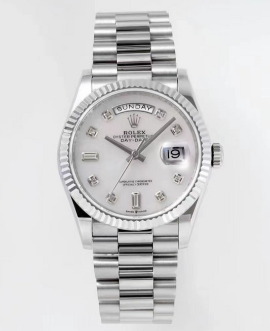 Rolex Day-Date 40 White Gold Mother of Pearl Dial