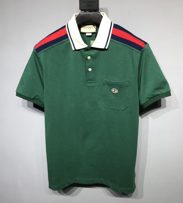 Gucci Striped Shoulder Polo