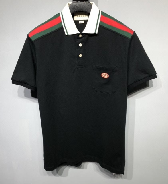 Gucci Striped Shoulder Polo