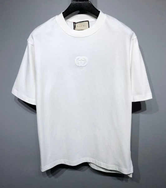 Gucci White Monogram Tee
