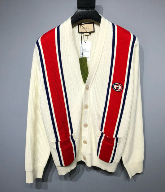 Gucci Vintage-Inspired Striped Cardigan
