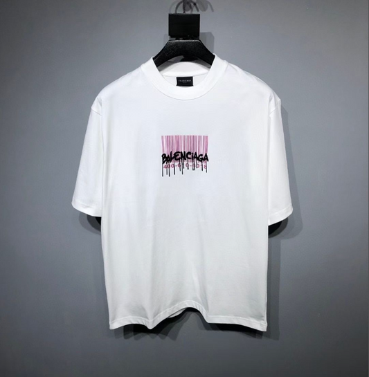Balenciaga Barcode Graphic T-Shirt – White
