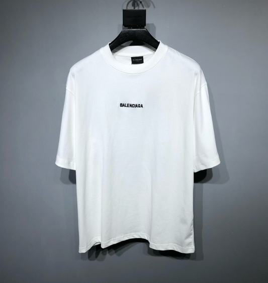 Balenciaga White Classic Logo T-Shirt