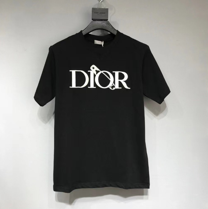 Dior Safety Pin Logo T-Shirt – Black