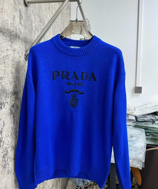 Prada Milano Royal Blue Knit Sweater