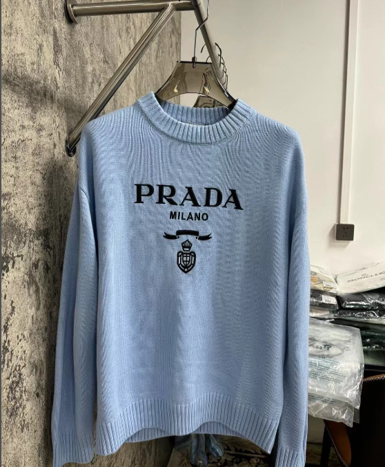 Prada Milano Light Blue Knit Sweater