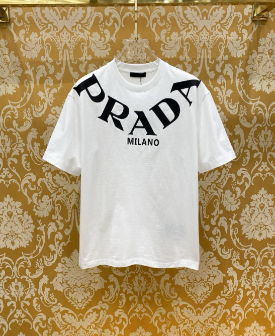 Prada Milano Oversized Logo T-Shirt – White