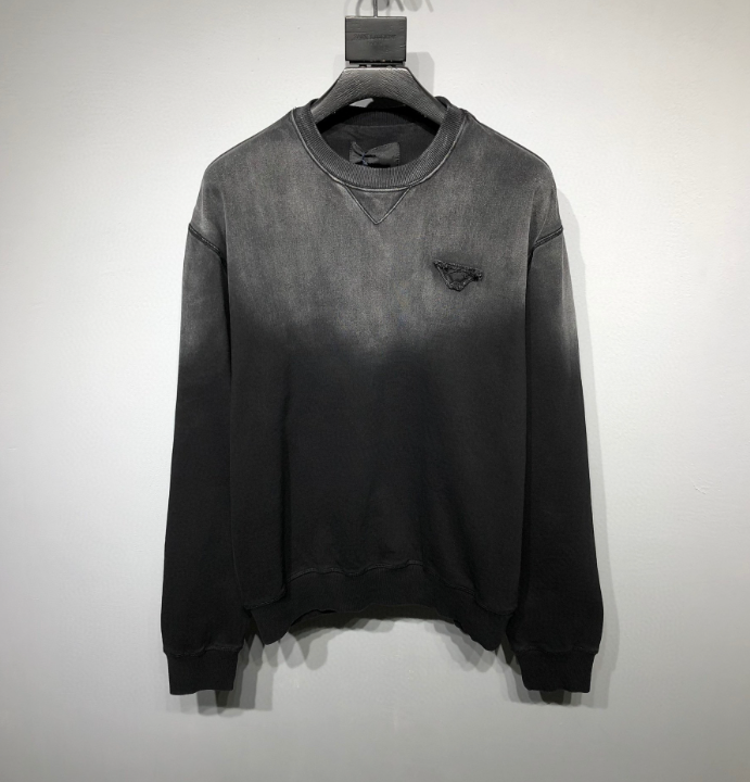 Prada Faded Effect Sweatshirt – Black