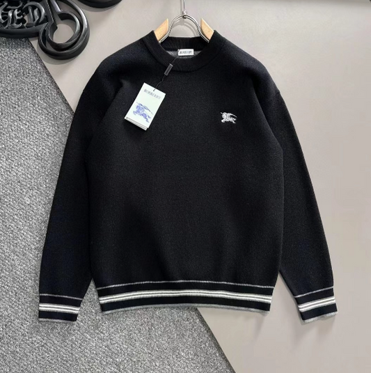 Burberry Crewneck Sweater – Black Edition