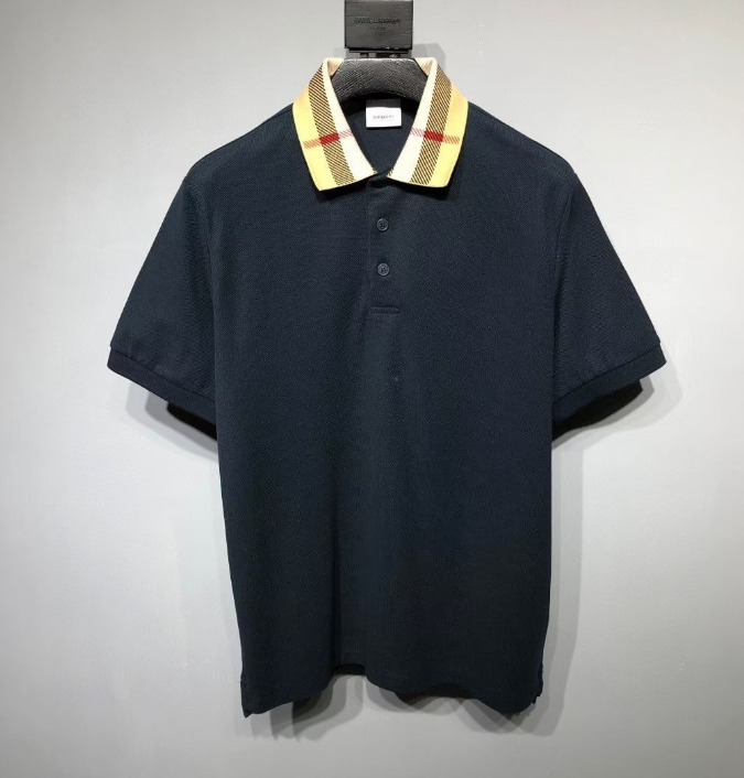Burberry Check Collar Polo Shirt