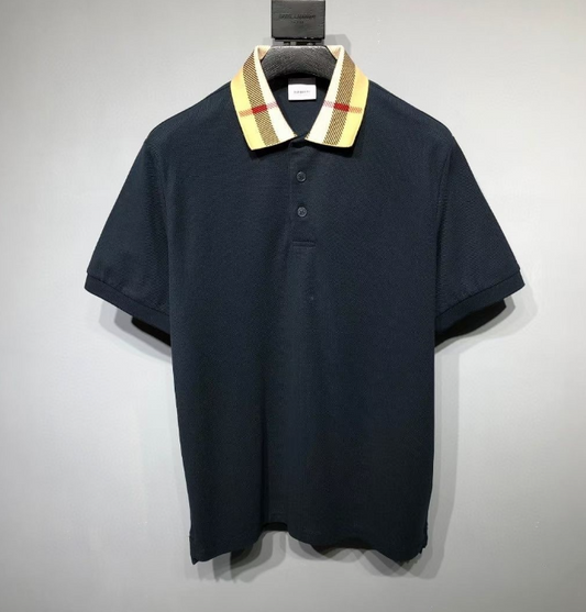 Burberry Check Collar Polo Shirt