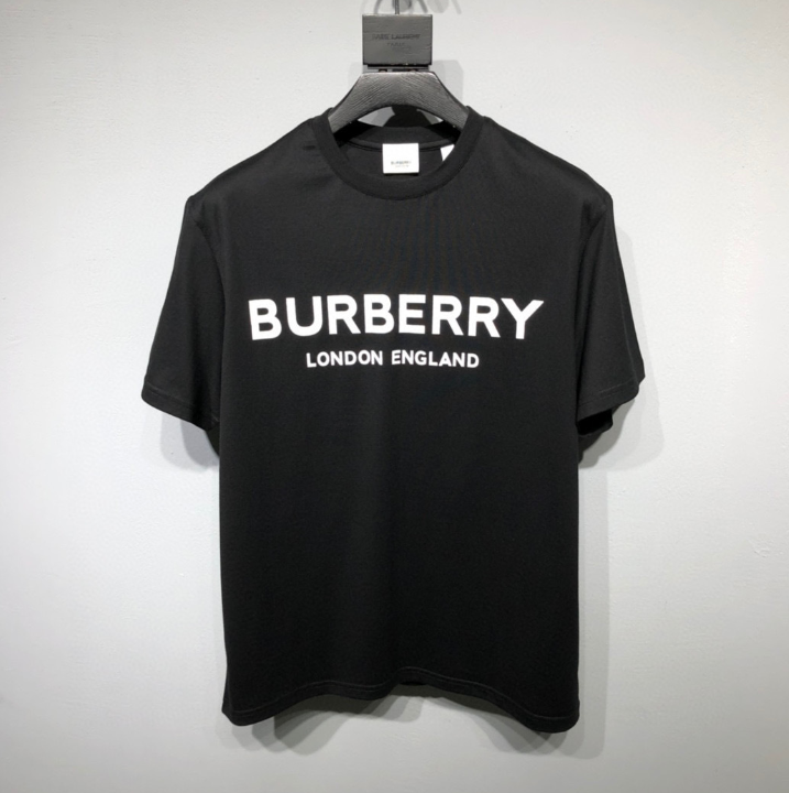 Burberry Logo Print T-Shirt – Black