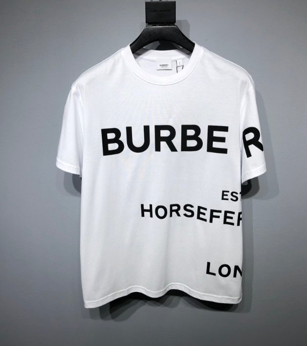 Burberry Oversized Logo Print T-Shirt – White