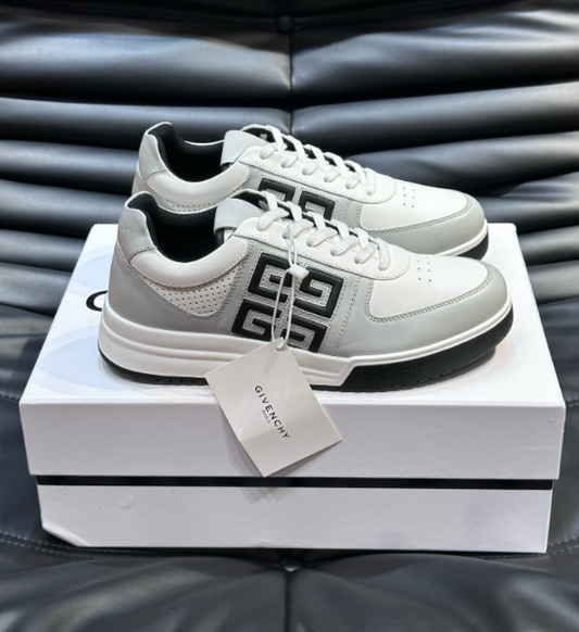 Givenchy G4 Low-Top Sneakers – White & Grey