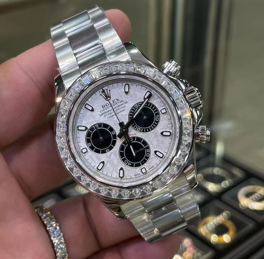 Rolex Cosmograph Daytona White Gold Diamond Bezel Meteorite Dial