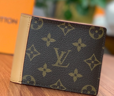 Louis Vuitton Monogram Canvas Wallet – Beige Accent