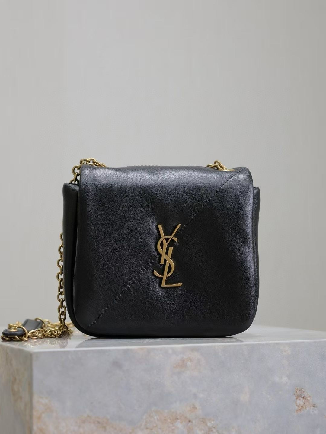 Saint Laurent LouLou Small Bag in Black Leather