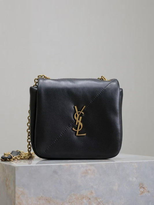 Saint Laurent LouLou Small Bag in Black Leather